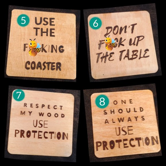 Adult Funny Coasters - Picture 3 of 4